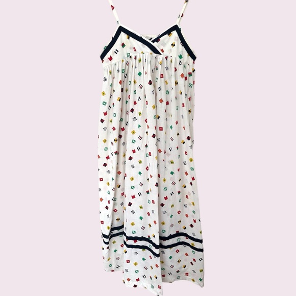Vintage Dresses & Skirts - Vintage nautical flag maxi dress